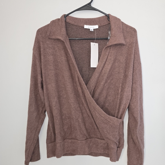 gaze Sweaters - 🌟 Gaze V-Neck Sweater in Warm Brown